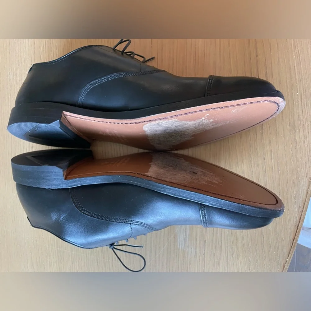 ALLEN EDMONDS Park Avenue Cap-toe Oxford Dress Shoe Size 10D